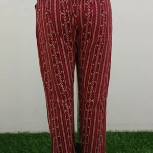 Cotton Hand Block Print Narrow Pant