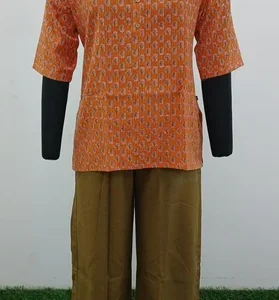 Cotton Hand Block Kantha Print Top