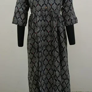 Cotton Hand Block Anarkali Frocks